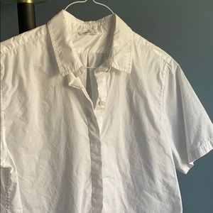 CLUB MONACO plain white button up